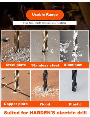 HARDEN 25 Pcs Twist Drill Bit Set | HSS Steel | Complete Metric Sizes (1–13mm) | Model: 610293_img_5