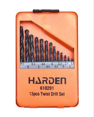 HARDEN 13 Pcs Twist Drill Bit Set | HSS Material | Metric Sizes (1.5–6.5mm) | Model: 610291_img_0