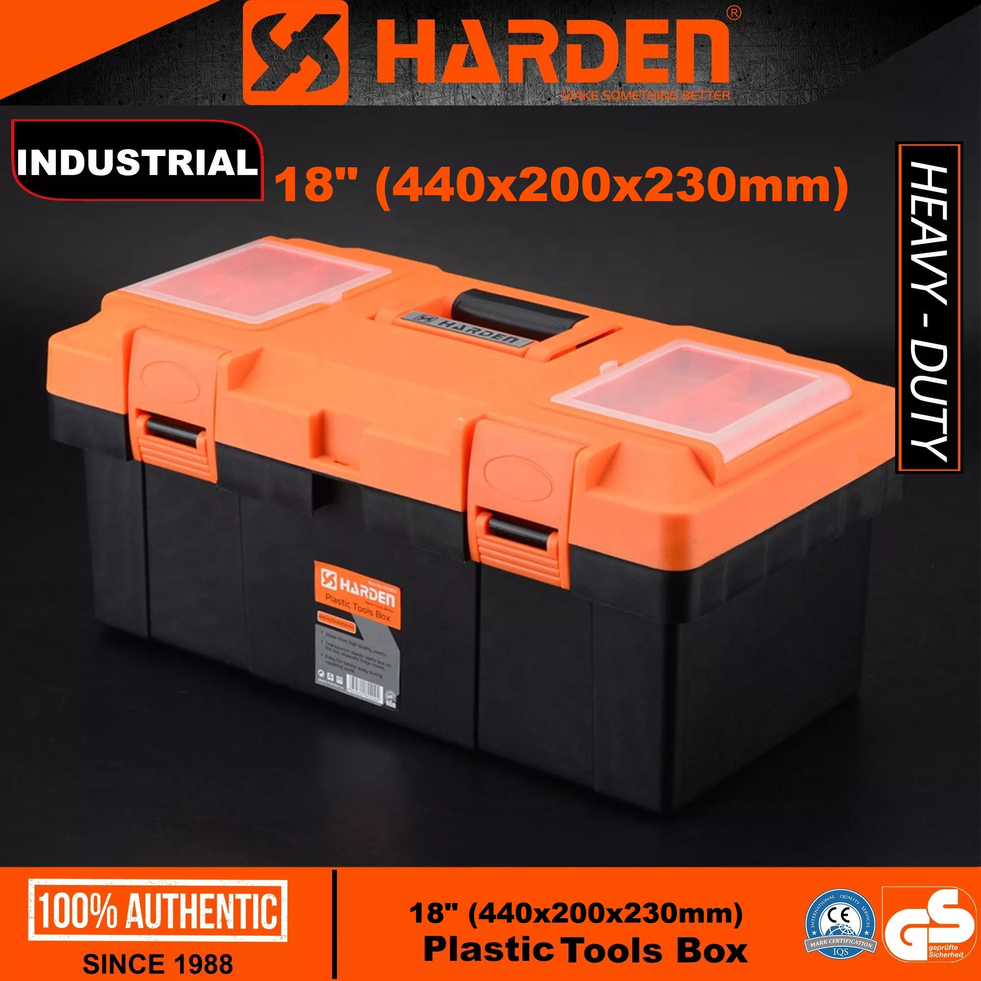 HARDEN Plastic Tools Box ( 15" | 17" | 18" ), Durable & Lightweight; Models: 520301 | 520301 | 520228_img_9