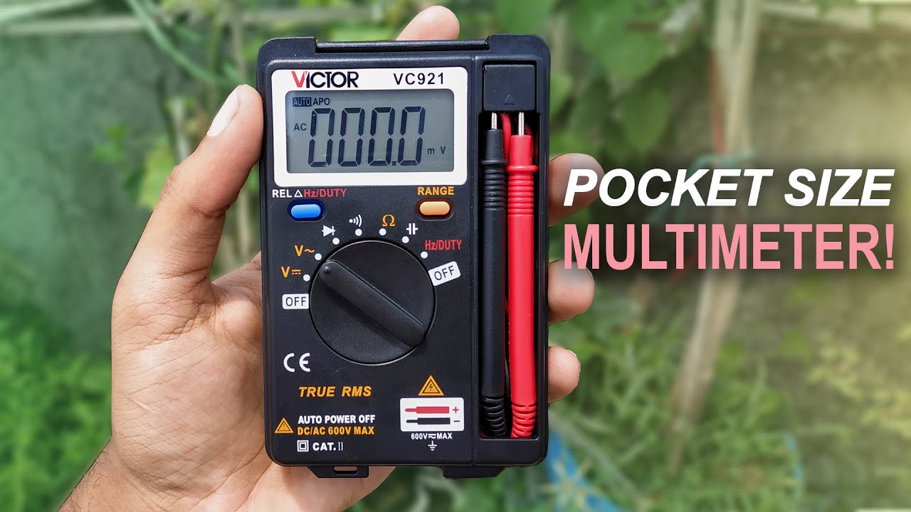 VICTOR VC921 Foldable Mini Palm Digital Multimeter | 4000 Counts | Auto Range | True RMS | Model: VC921_img_5