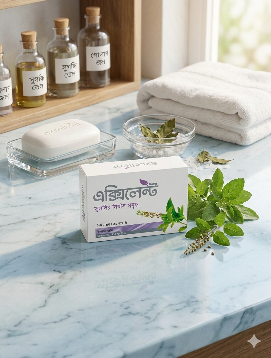 Excellent Tulsi Soap (Mini) - 50gm