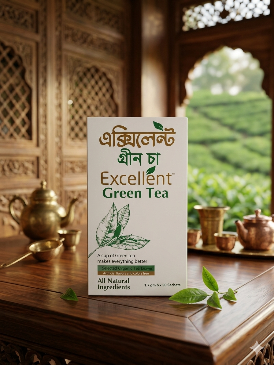 গ্ৰীন চা (Green Tea)-1.7gm×50 Sachets