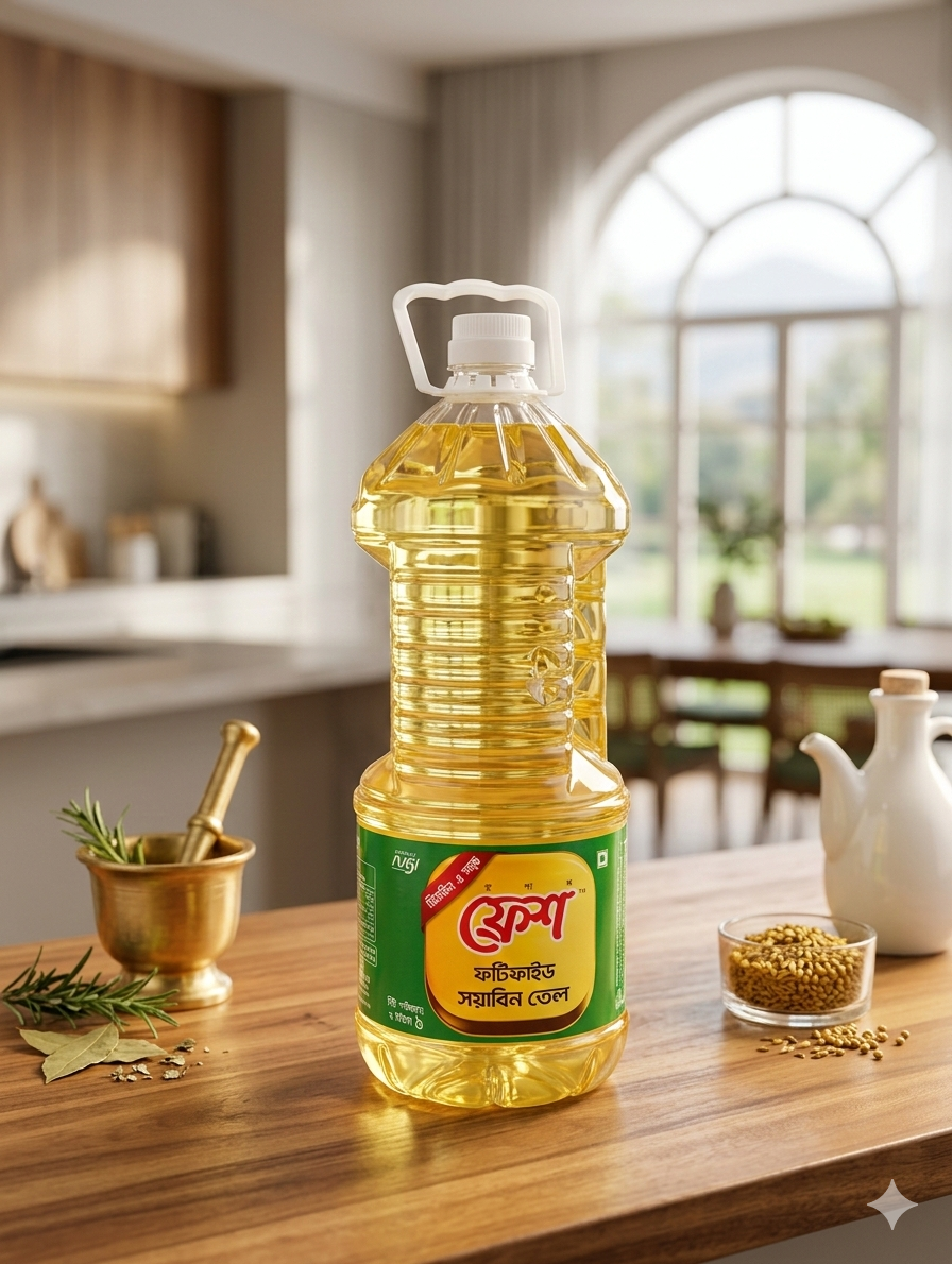 ফ্রেন্ড ফটিফাইড সয়াবিন তেল (Fresh Fortified Soyabean oil)-2Litre