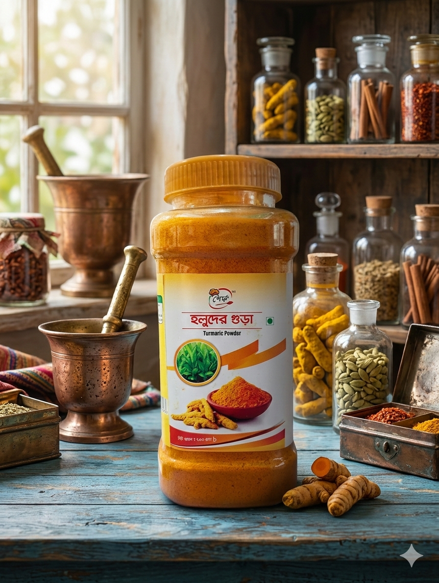 হলুদের গুঁড়া (Turmeric powder)-200gm
