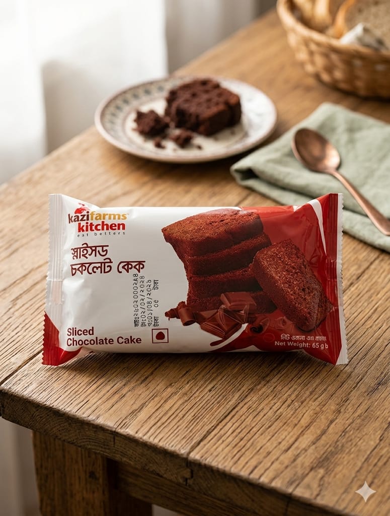 স্লাইসড চকলেট কেক (Sliced Chocolate Cake) 65gm