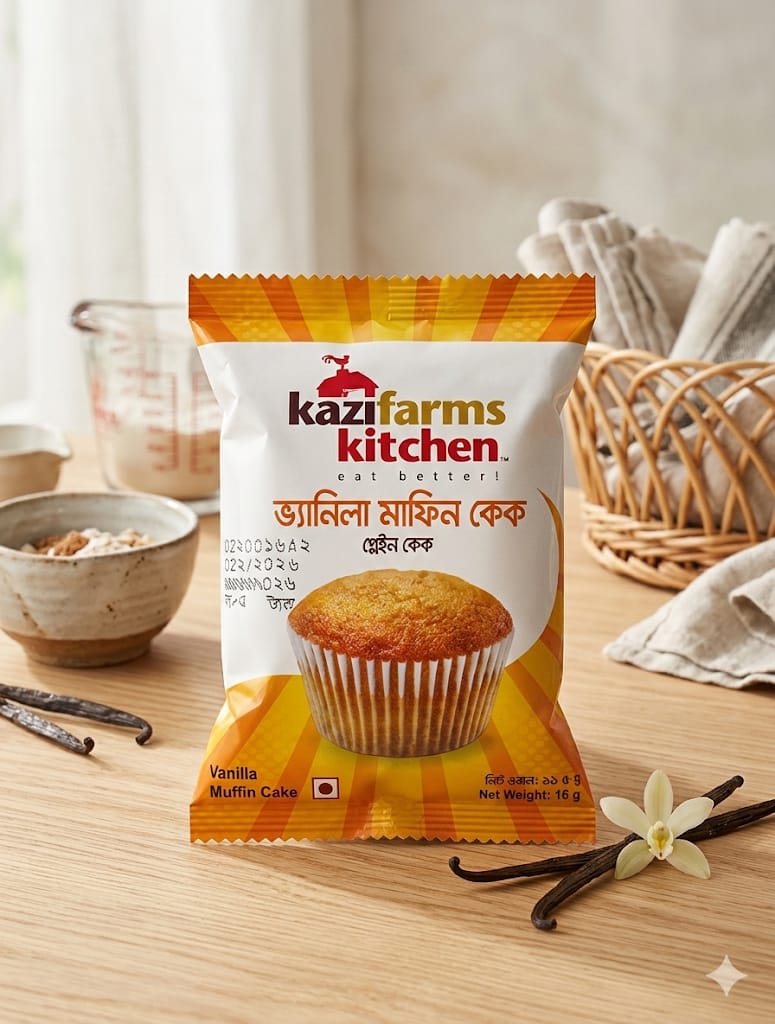 ভ্যালিনা মাফিন কেক (Vanilla Muffin Cake) 16gm