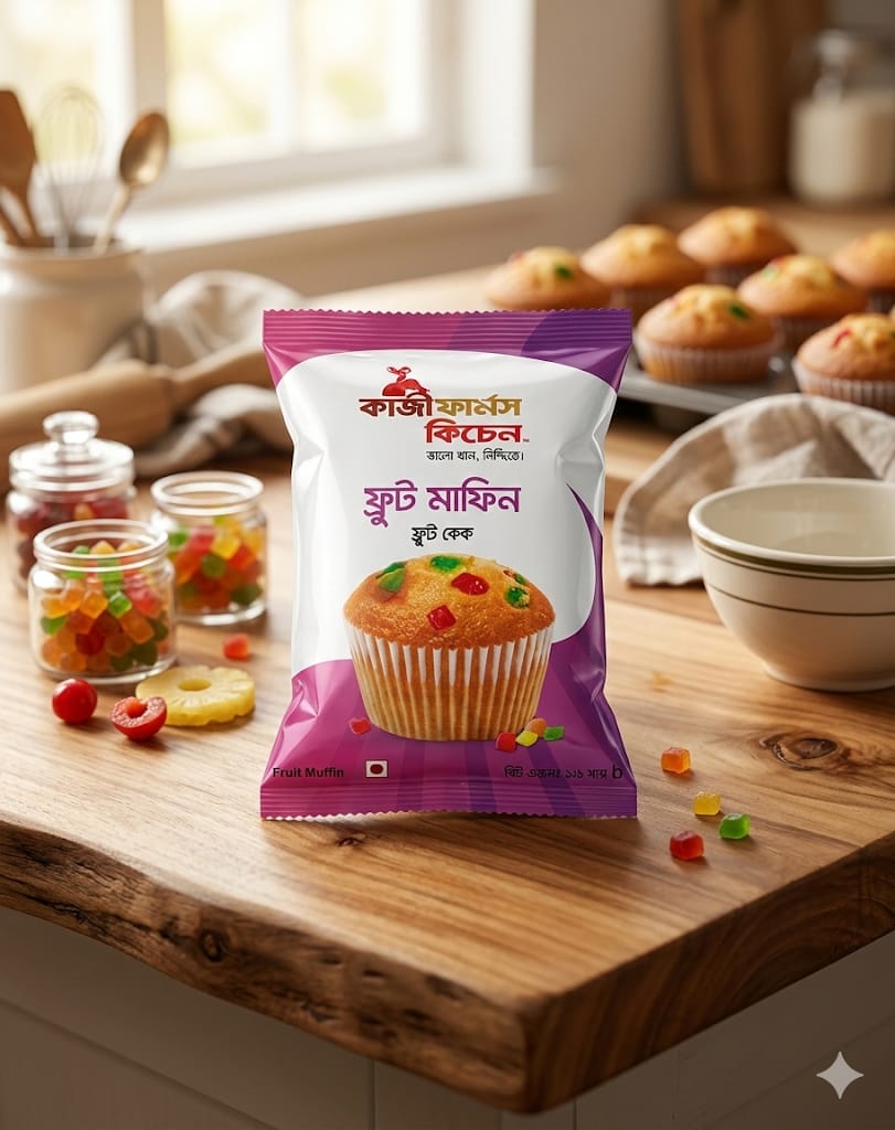ফ্রুট মাফিন কেক (Fruit Muffin Cake) 16gm