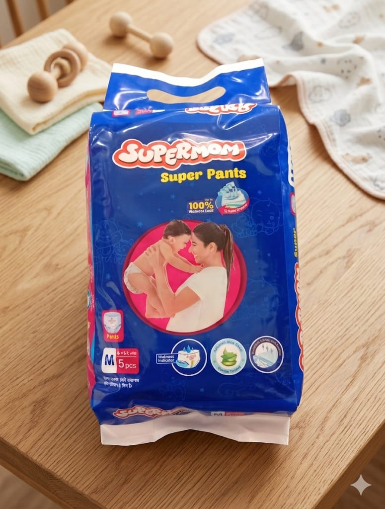সুপারমম প্যান্টস ডায়াপার (Supermom Pants this a Diaper) 5pcs (M)
