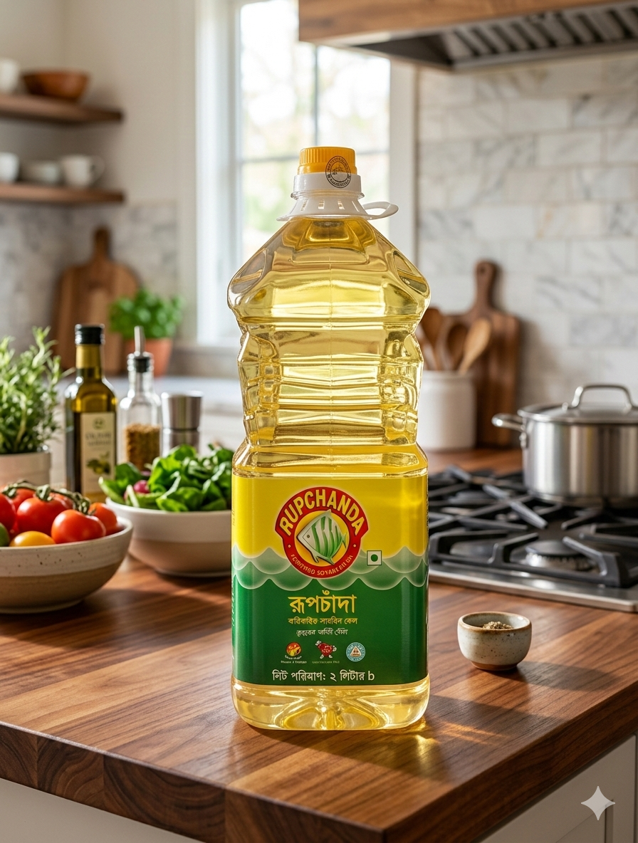 রুপচাঁদা সয়াবিন তেল (Rupchanda Soyabean Oil) 2Litre