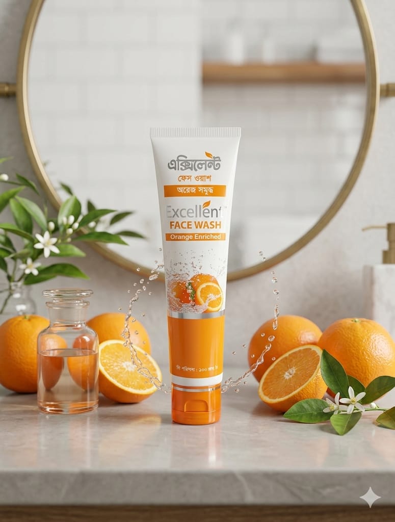 Excellent Orange Face Wash (ফেস ওয়াশ )- 100gm