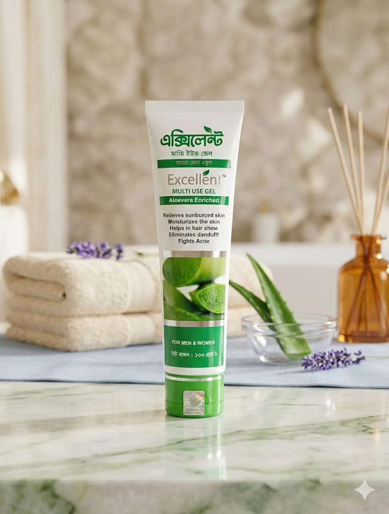 Excellent Aloe Vera Gel (এলোভেরা জেল )- 100gm
