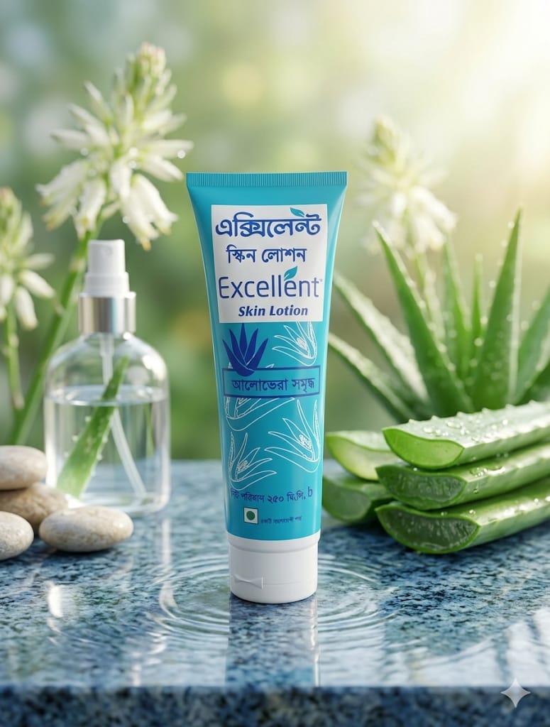 এক্সিলেন্ট স্কিন লোশন অ্যালোভেরা সমৃদ্ধ (Skin Lotion) 250ml