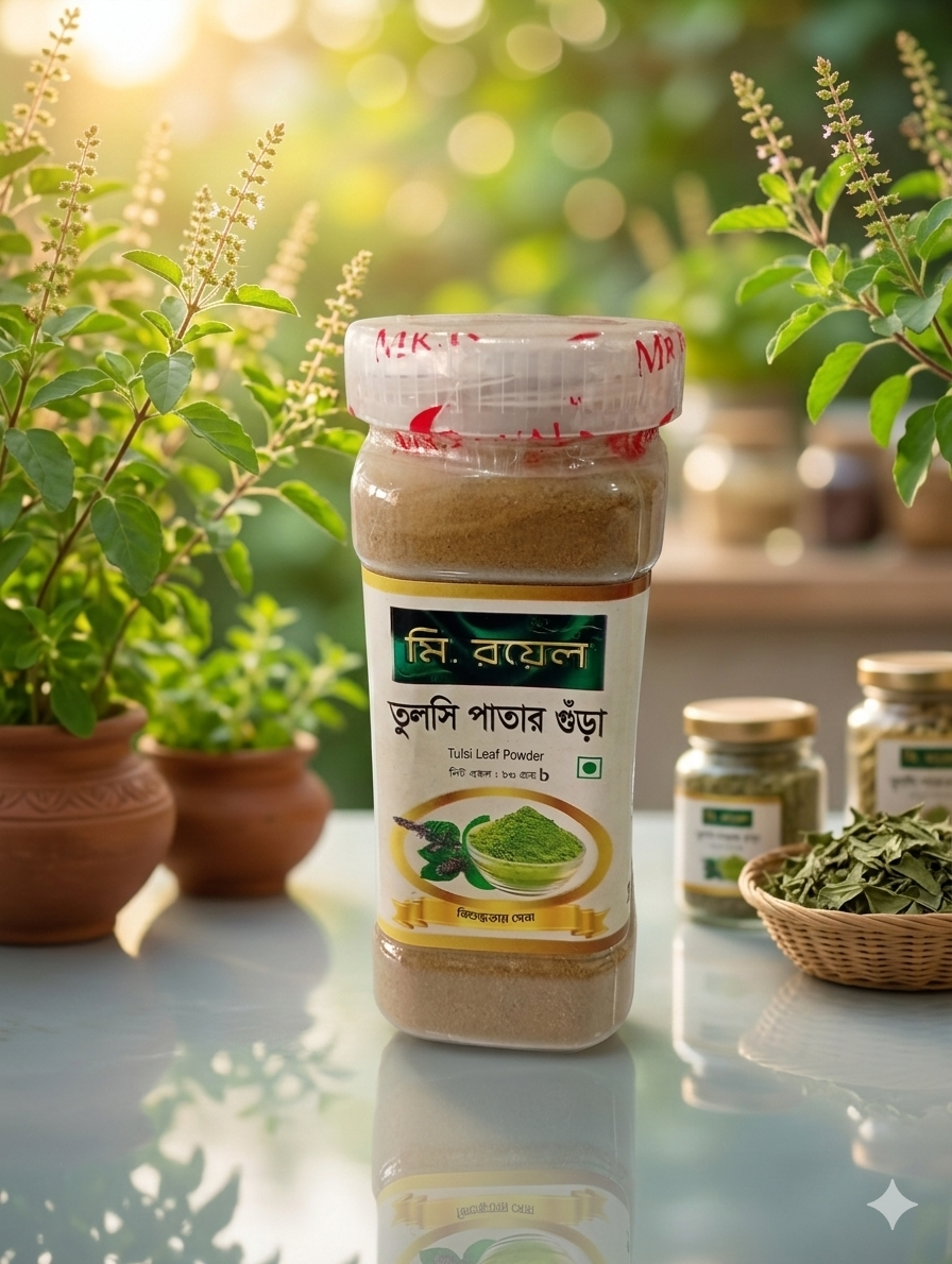তুলসি পাতা (Tulsi Leaf Powder) 80gm