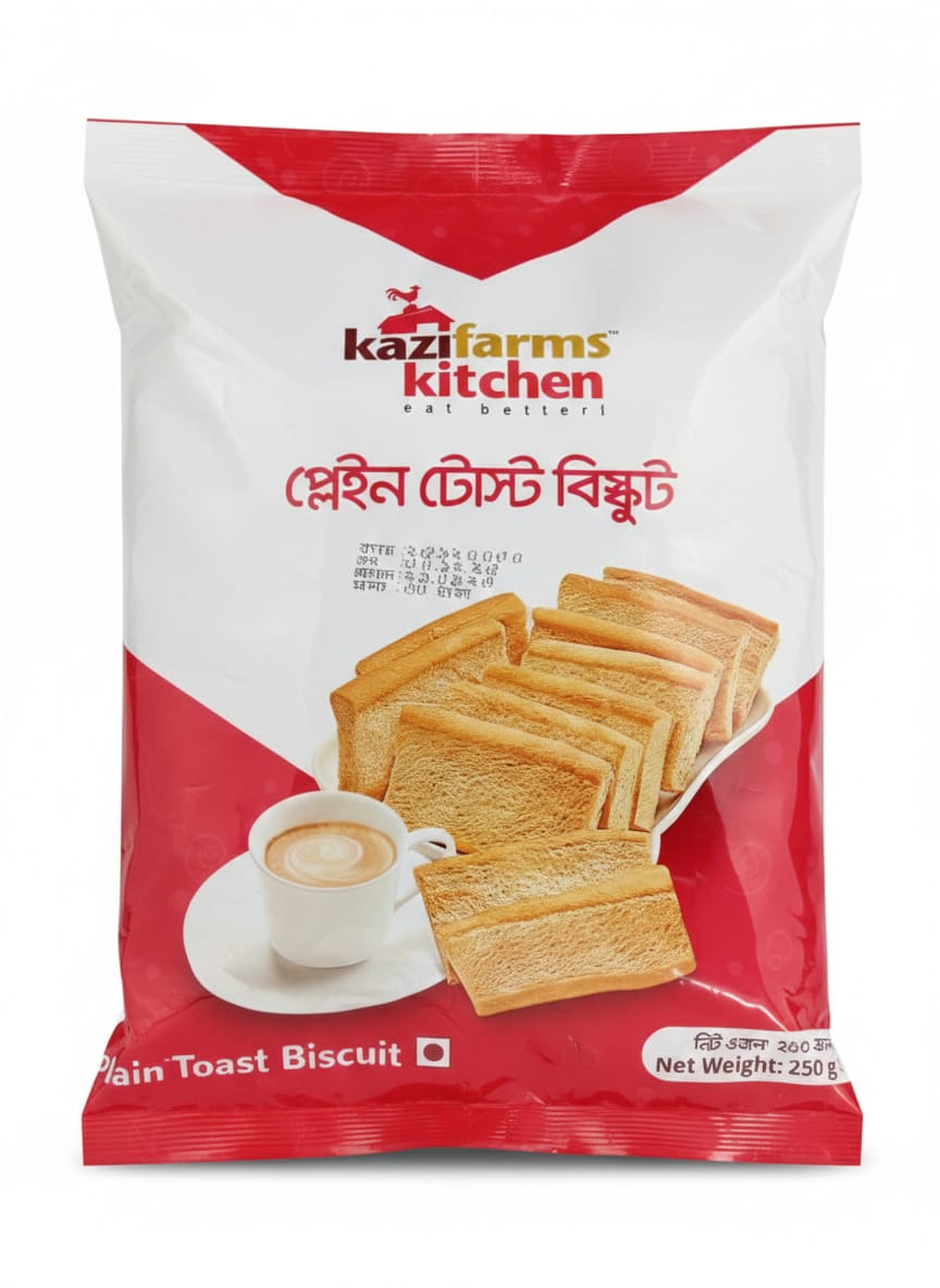 Plain Toast Biscuit (প্লেইন টোস্ট বিস্কুট) - 250gm