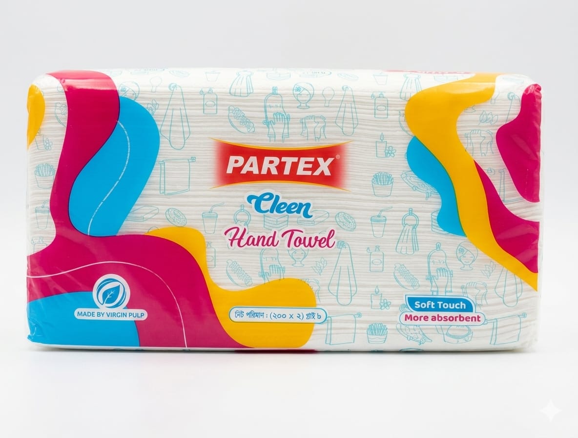 পারটেক্স ক্লিন হ্যান্ড টাওয়েল (Partex Cleen Hand Towel) - ৪০০প্লাই