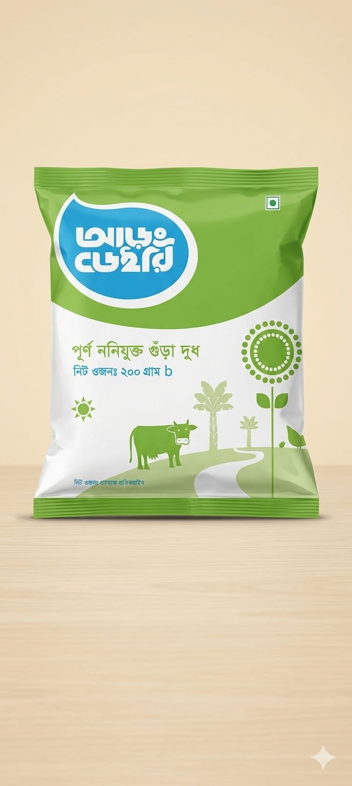 আড়ং গুড়া দুধ (Aarong Powder Milk) 200gm