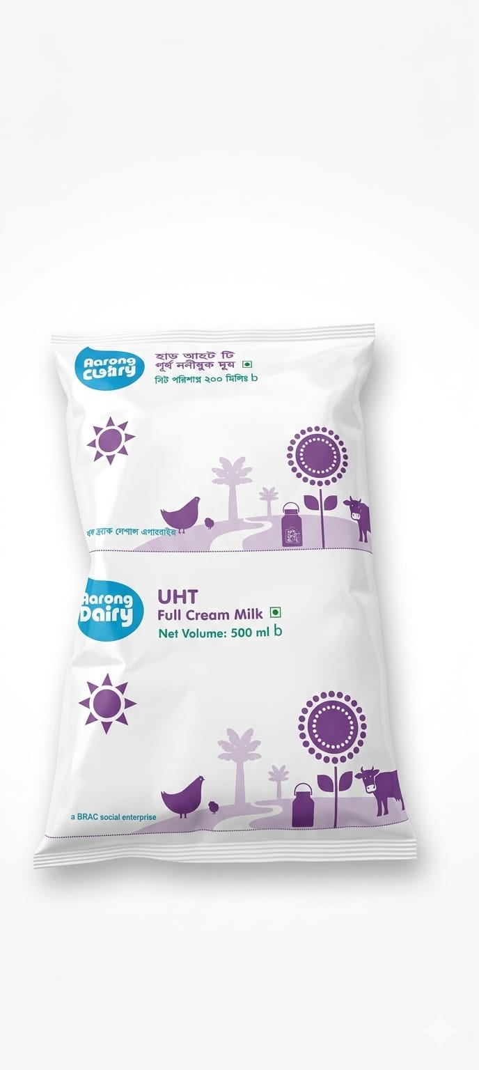 আড়ং ইউ এইচ টি দুধ (Aarong UHT Milk) 500ml