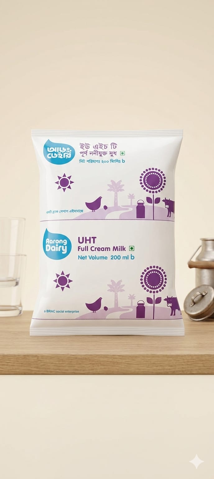 আড়ং ইউ এইচ টি দুধ (Aarong UHT Mlik) - 200ml
