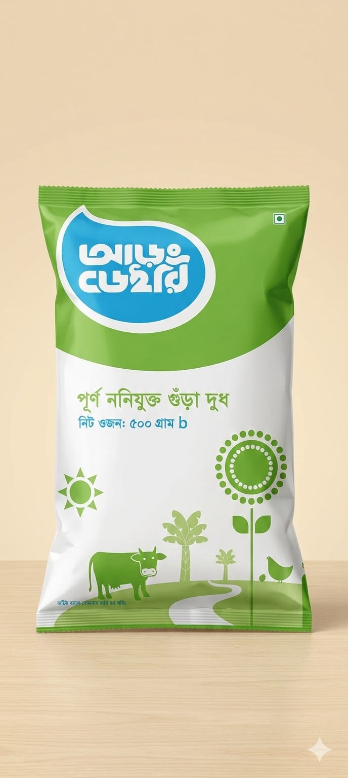 আড়ং গুড়া দুধ (Aarong Powder Milk) 500gm