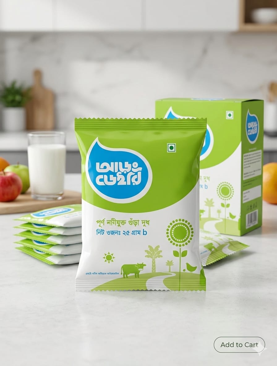 আড়ং গুড়া দুধ (Aarong Powder Milk) 25gm
