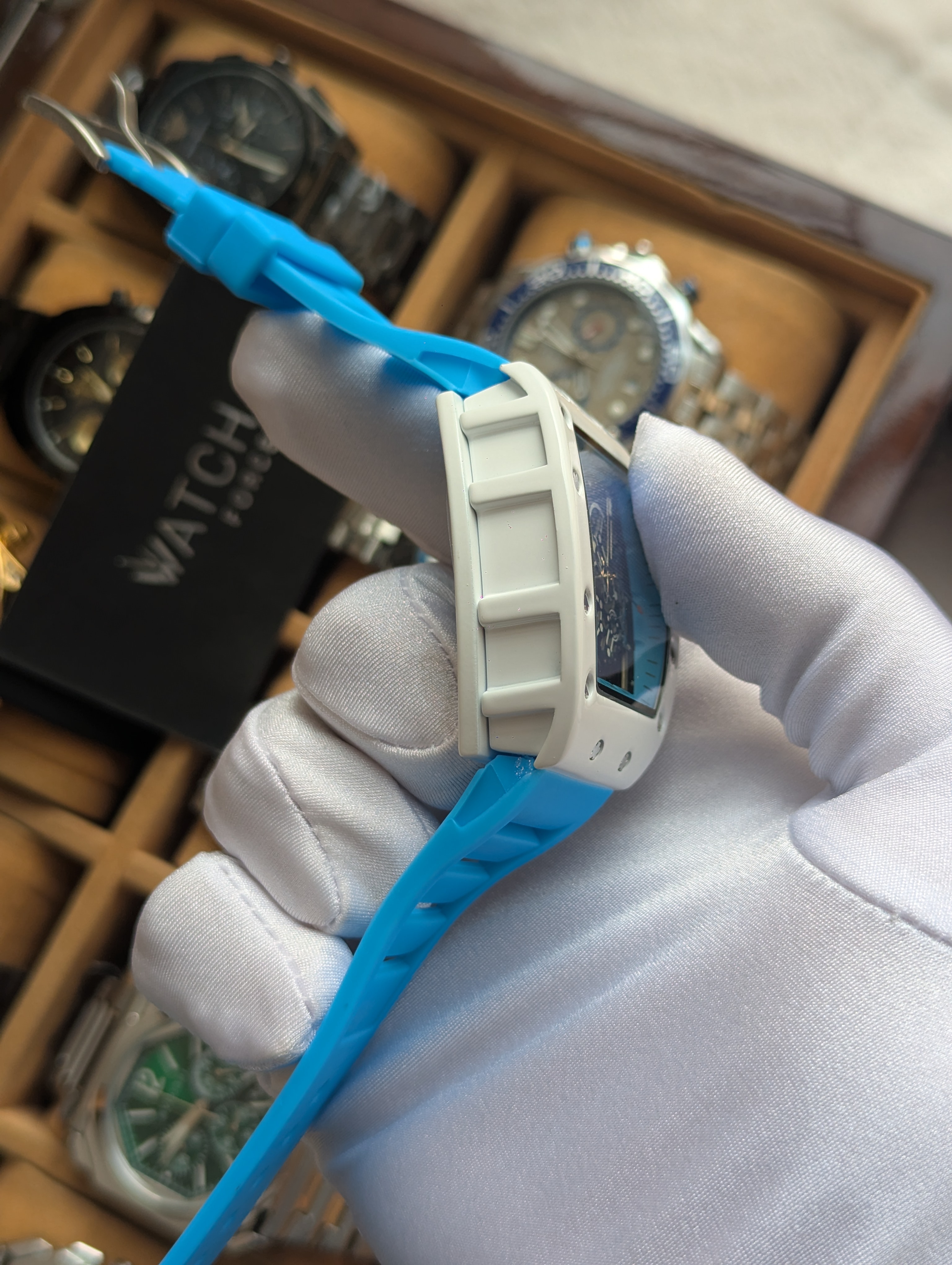 Richard Mille Blue White Quartz Watch_img_2