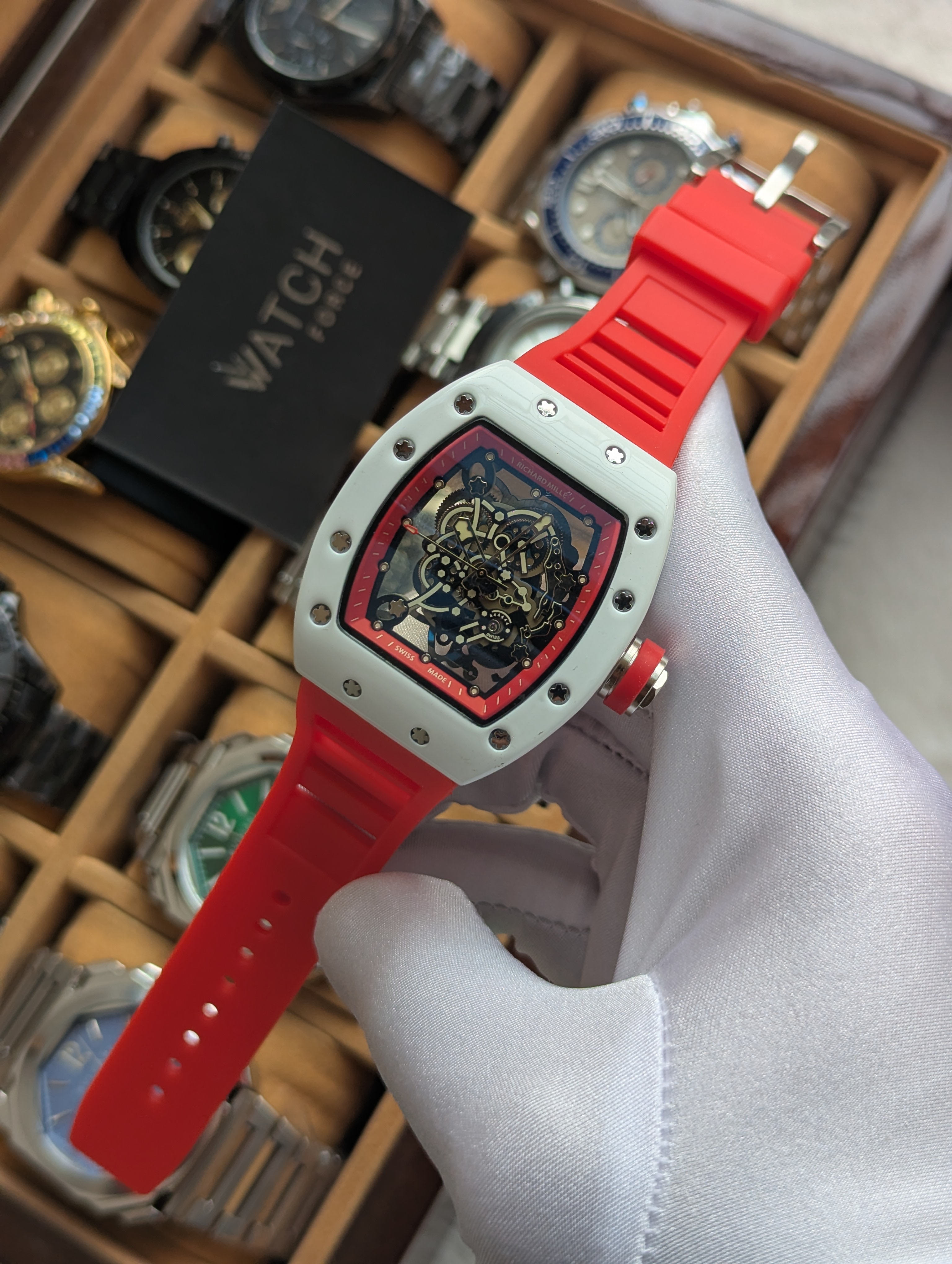 Richard Mille Red White Quartz Watch_img_1