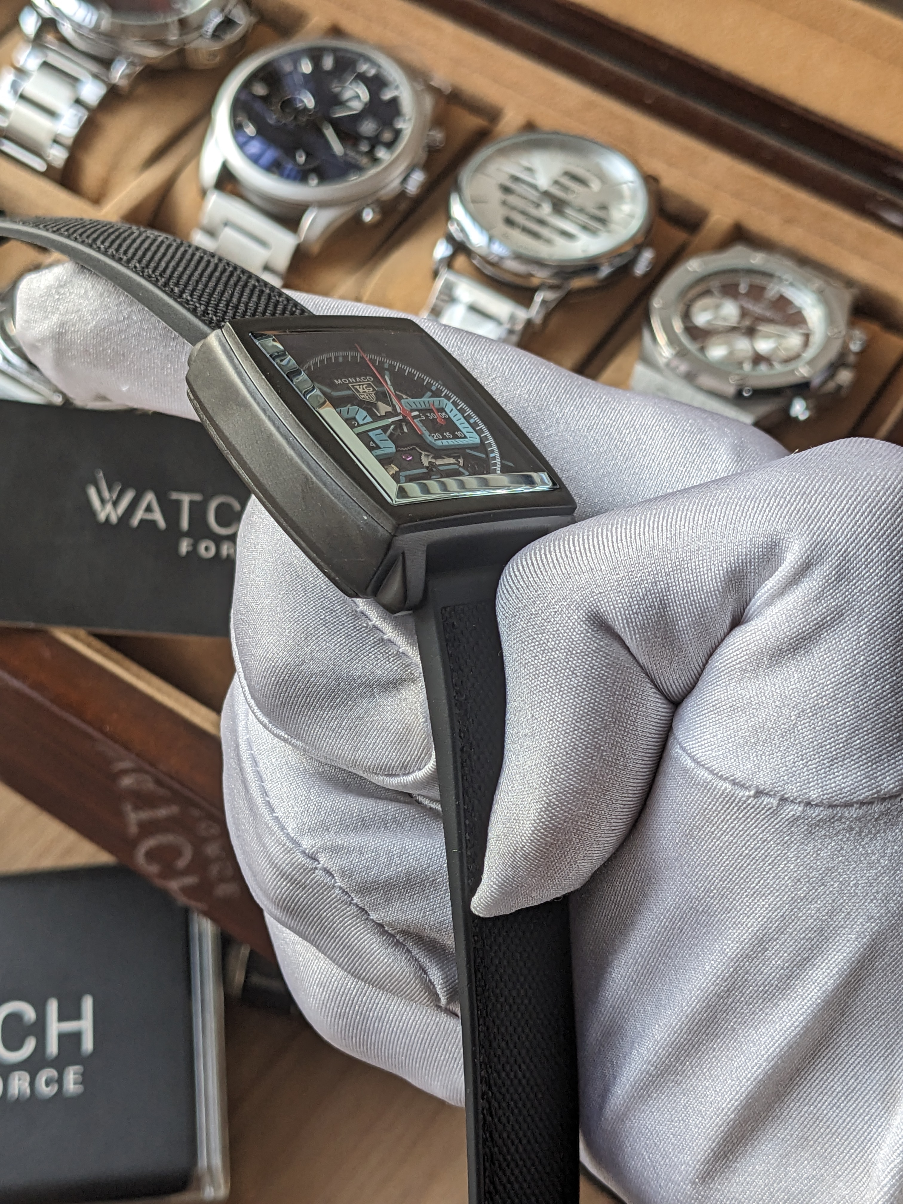 Tag Heuer Monaco Chronograph Strap Watch_img_2