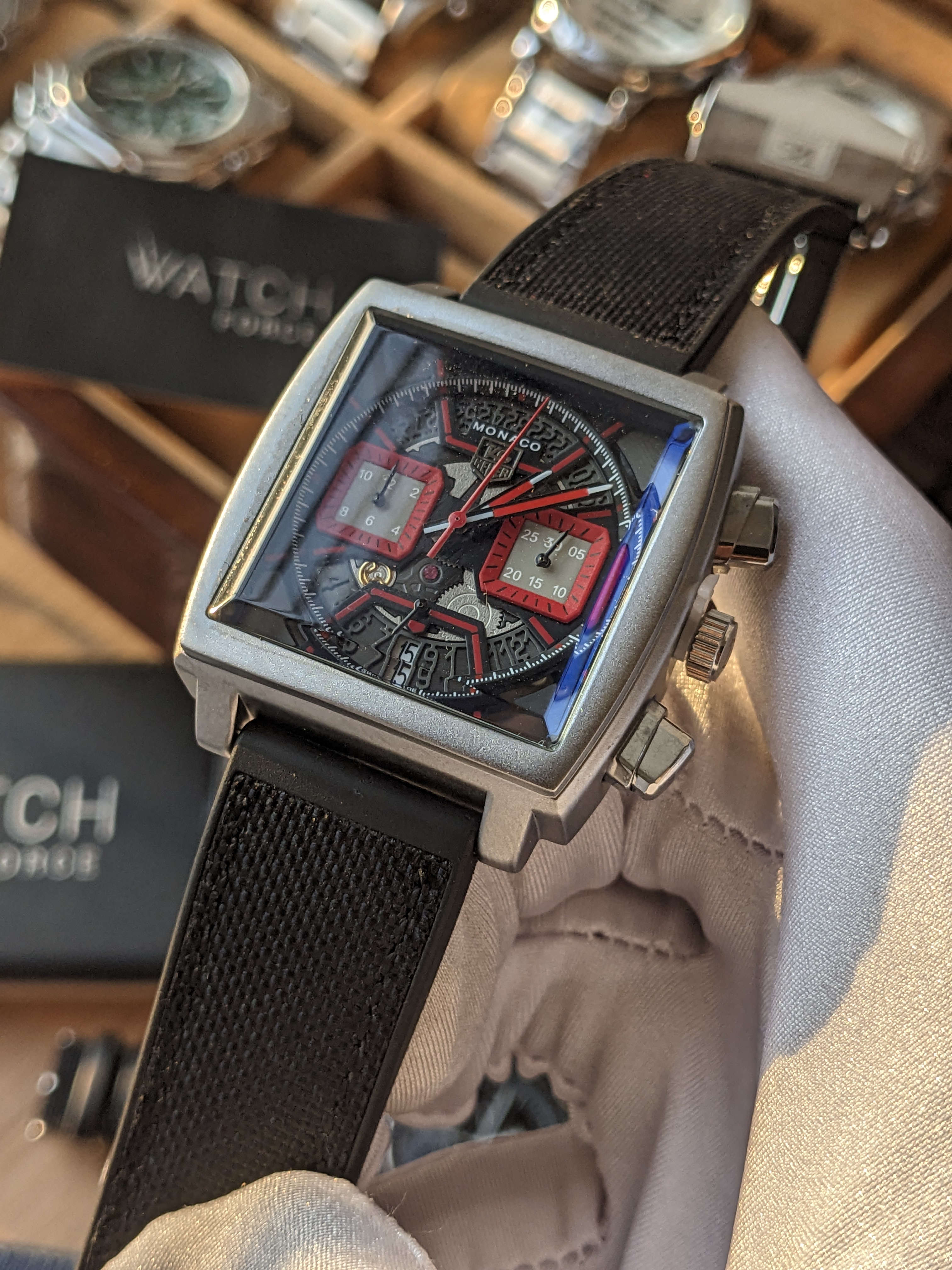 Tag Heuer Monaco Chronograph Strap Watch