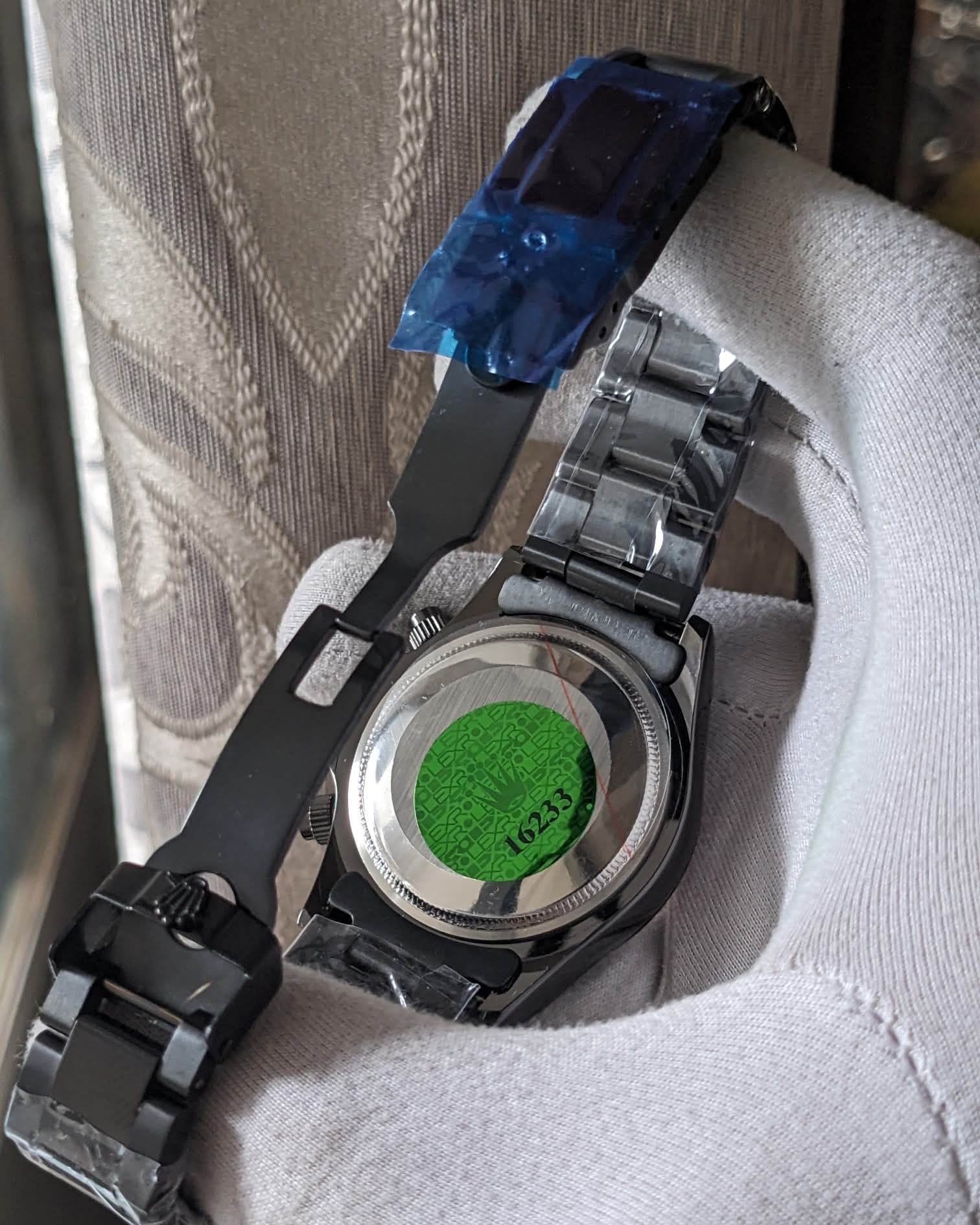 Rolex Rainbow Chain Black Quartz Watch_img_4