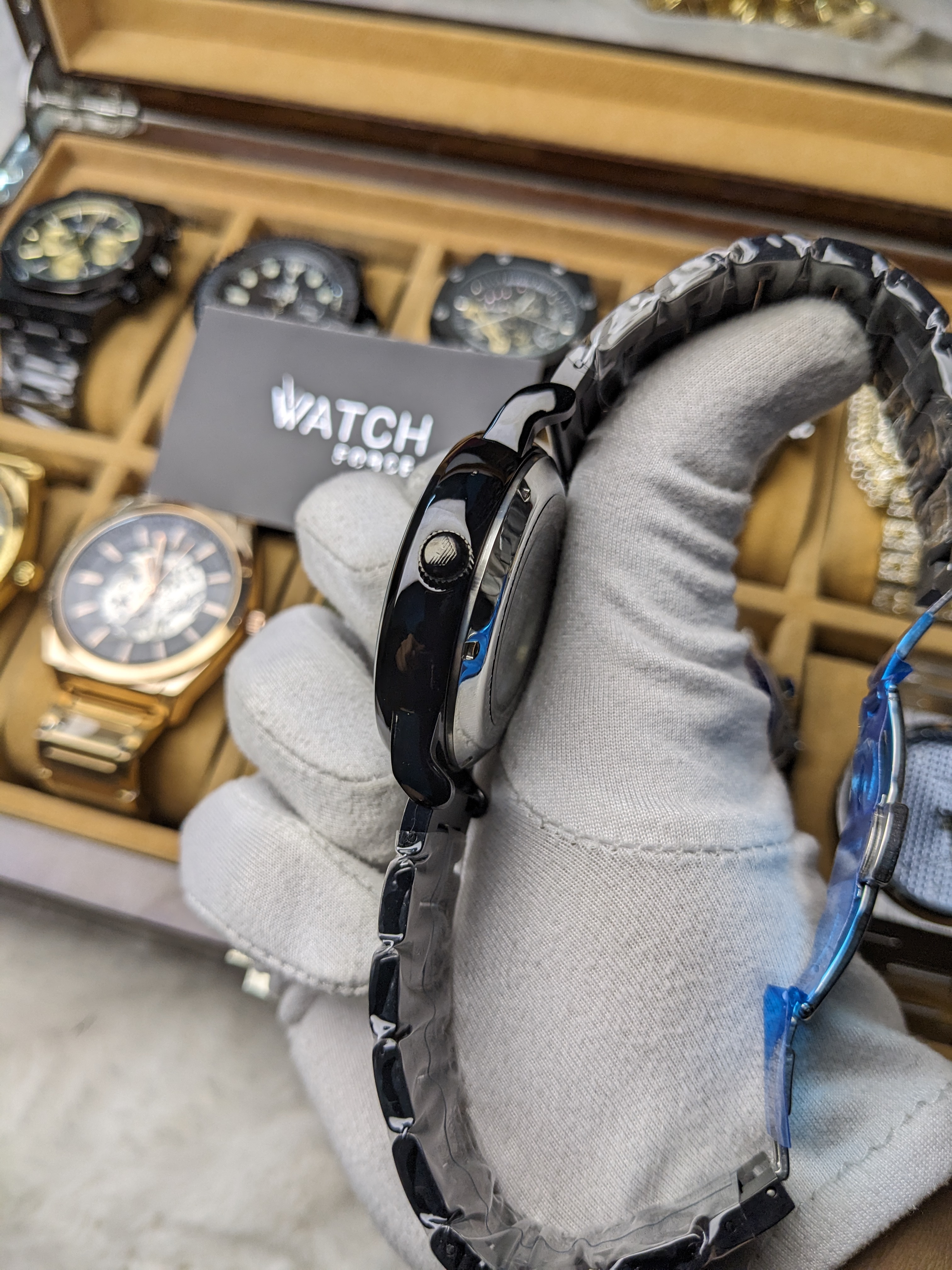 Emporia Armani Black Mechanical Watch_img_3