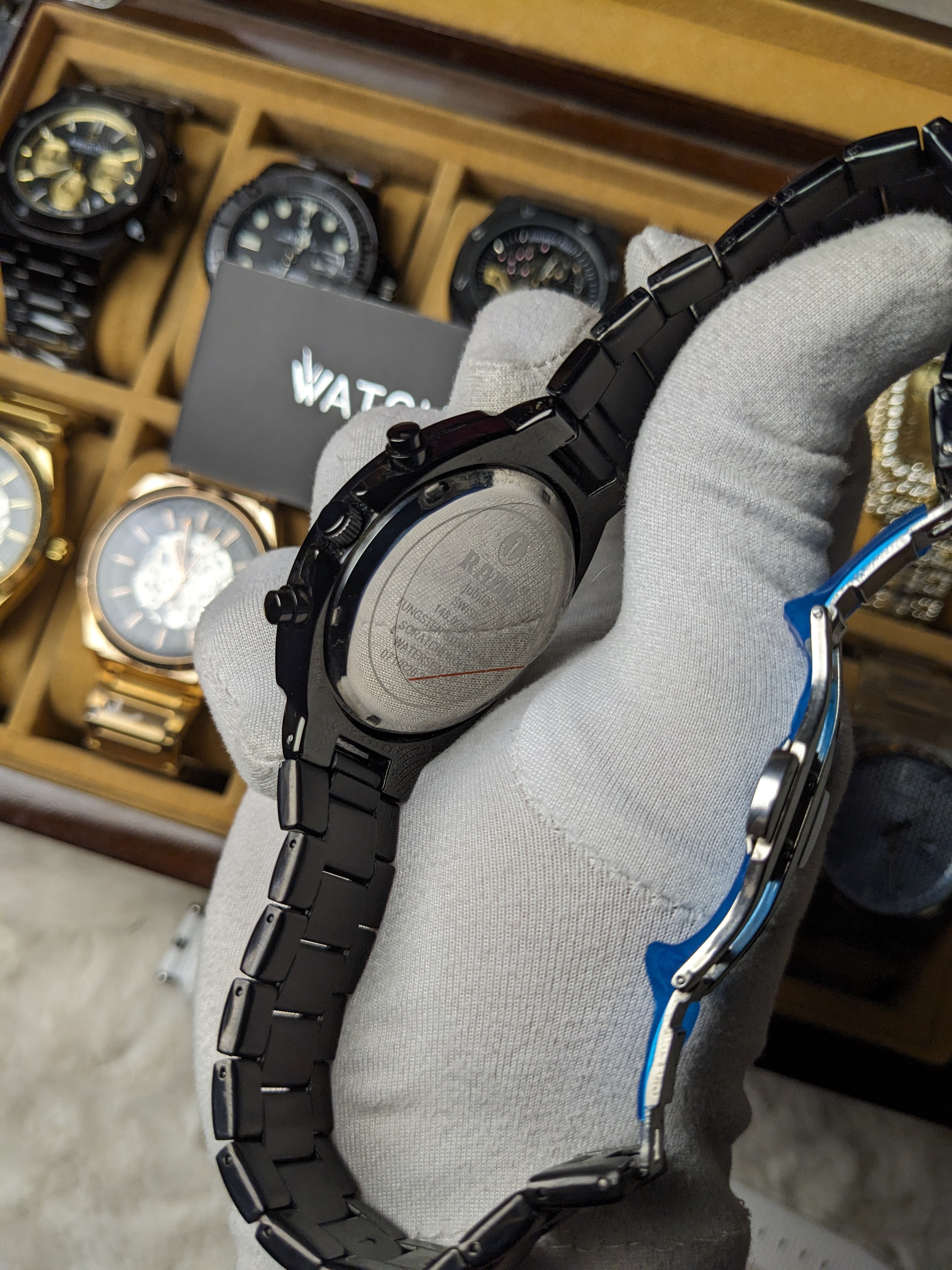 Rado Diastar Black Chronograph Watch_img_4