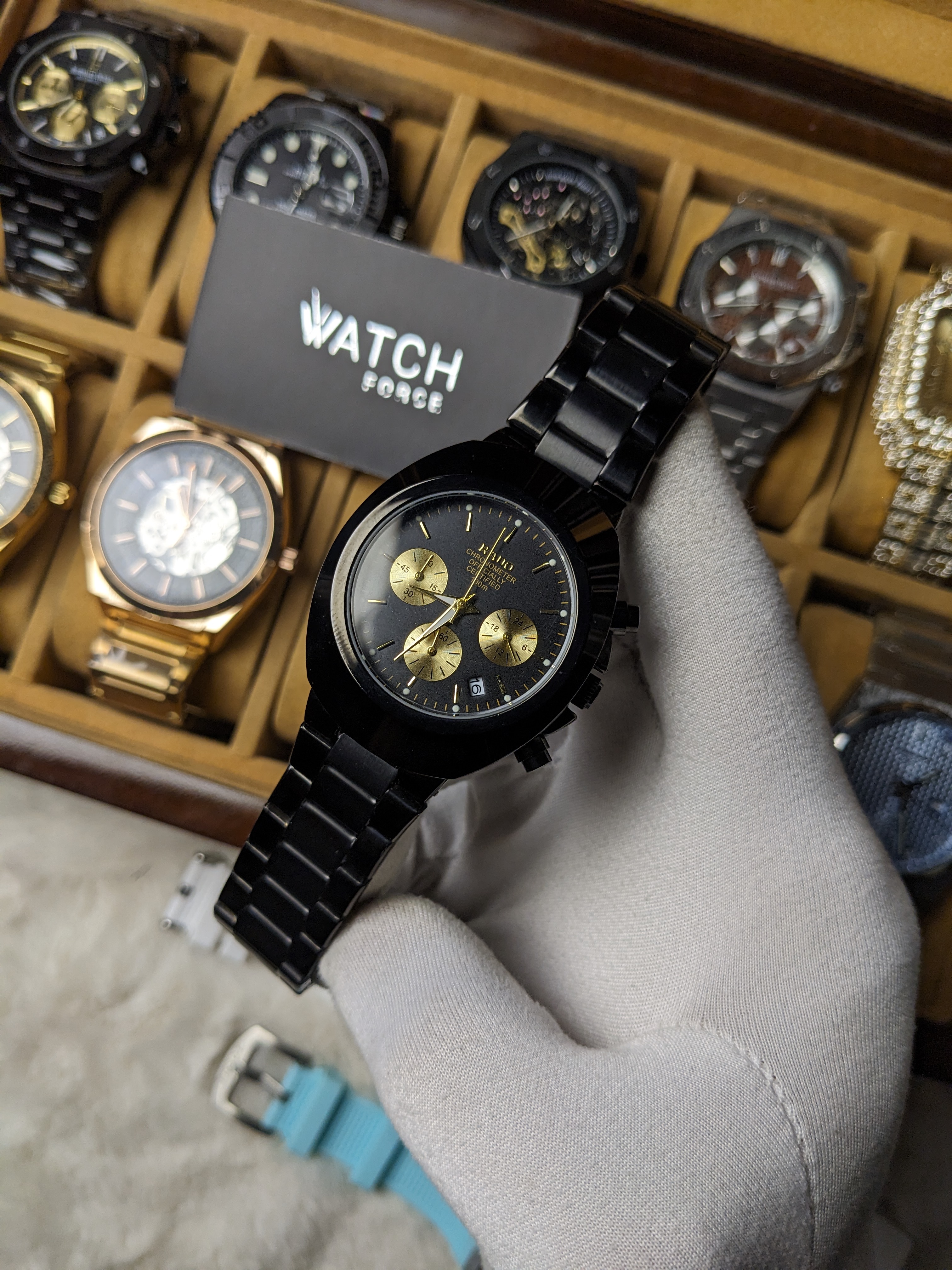 Rado Diastar Black Chronograph Watch_img_1