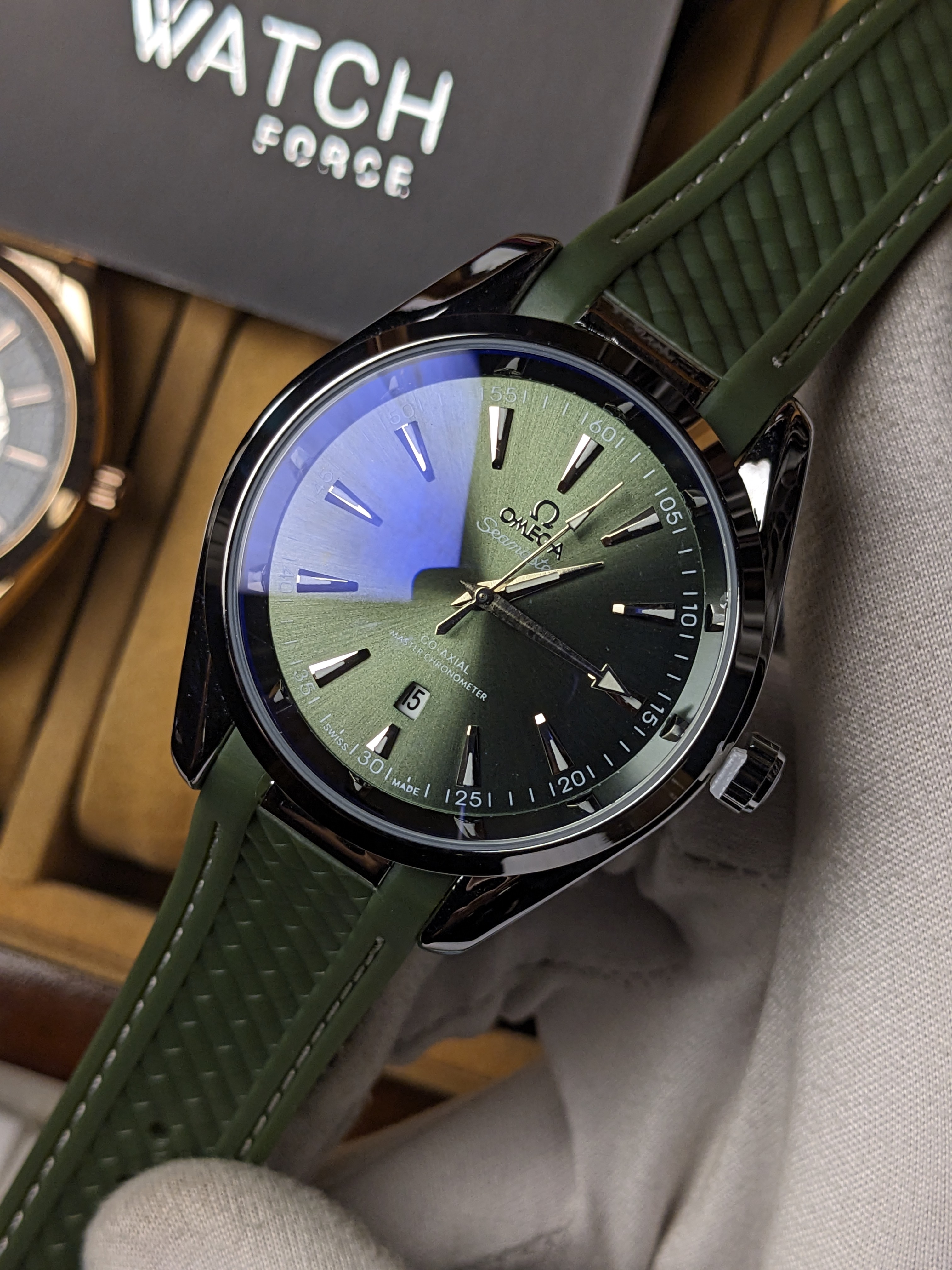 Omega Green Quartz Watch