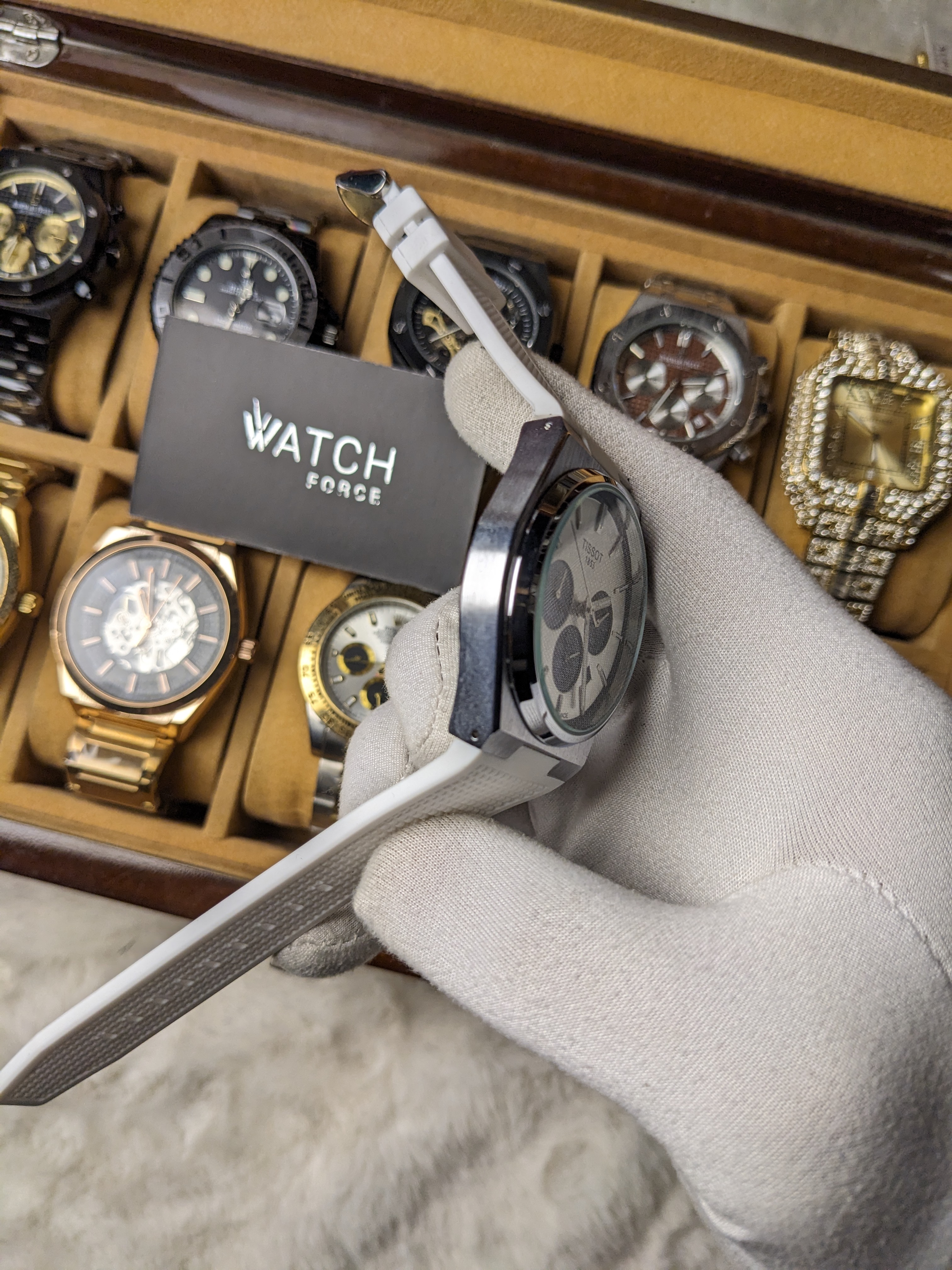 Tissot PRX White Chronograph Watch_img_1