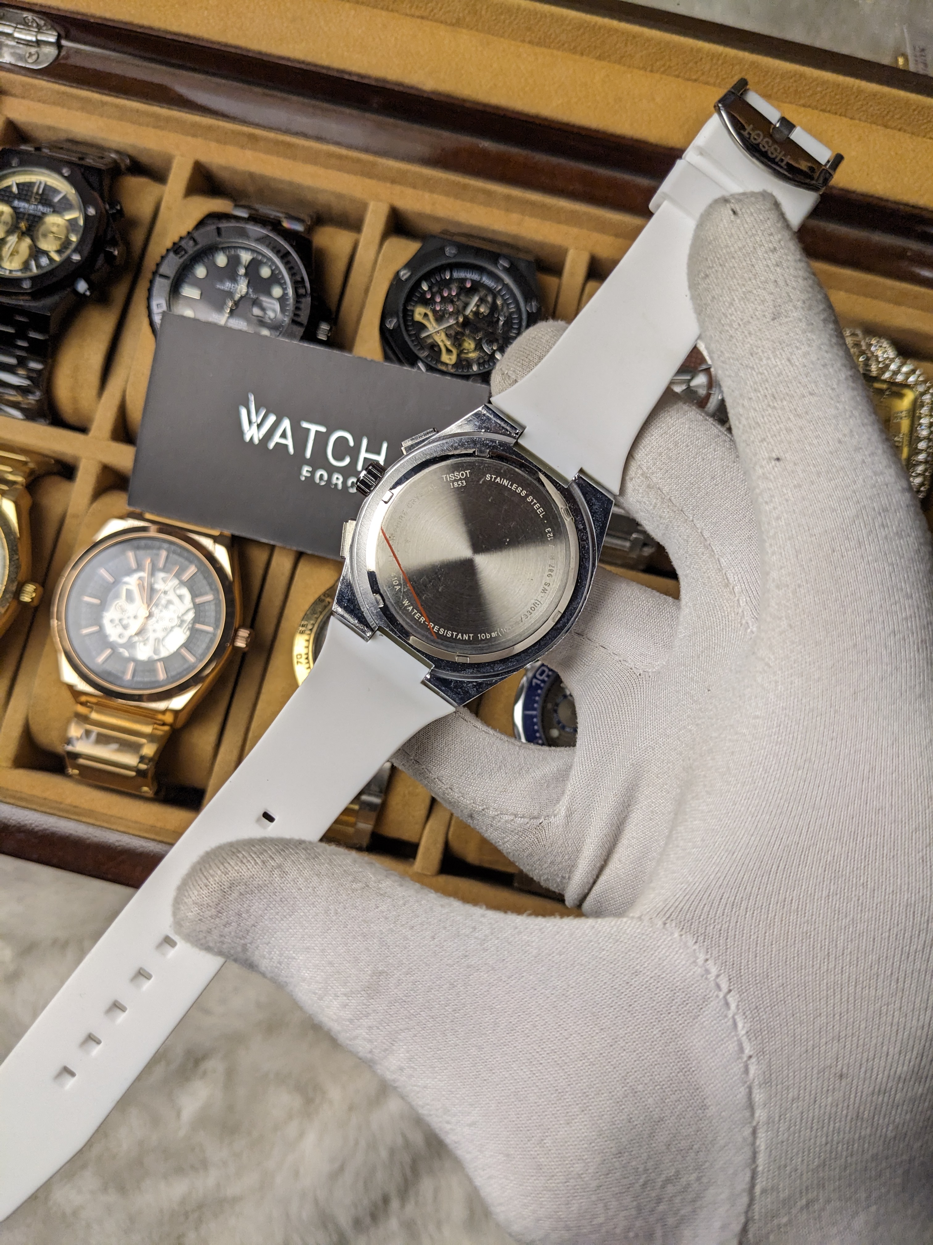 Tissot PRX White Chronograph Watch_img_3