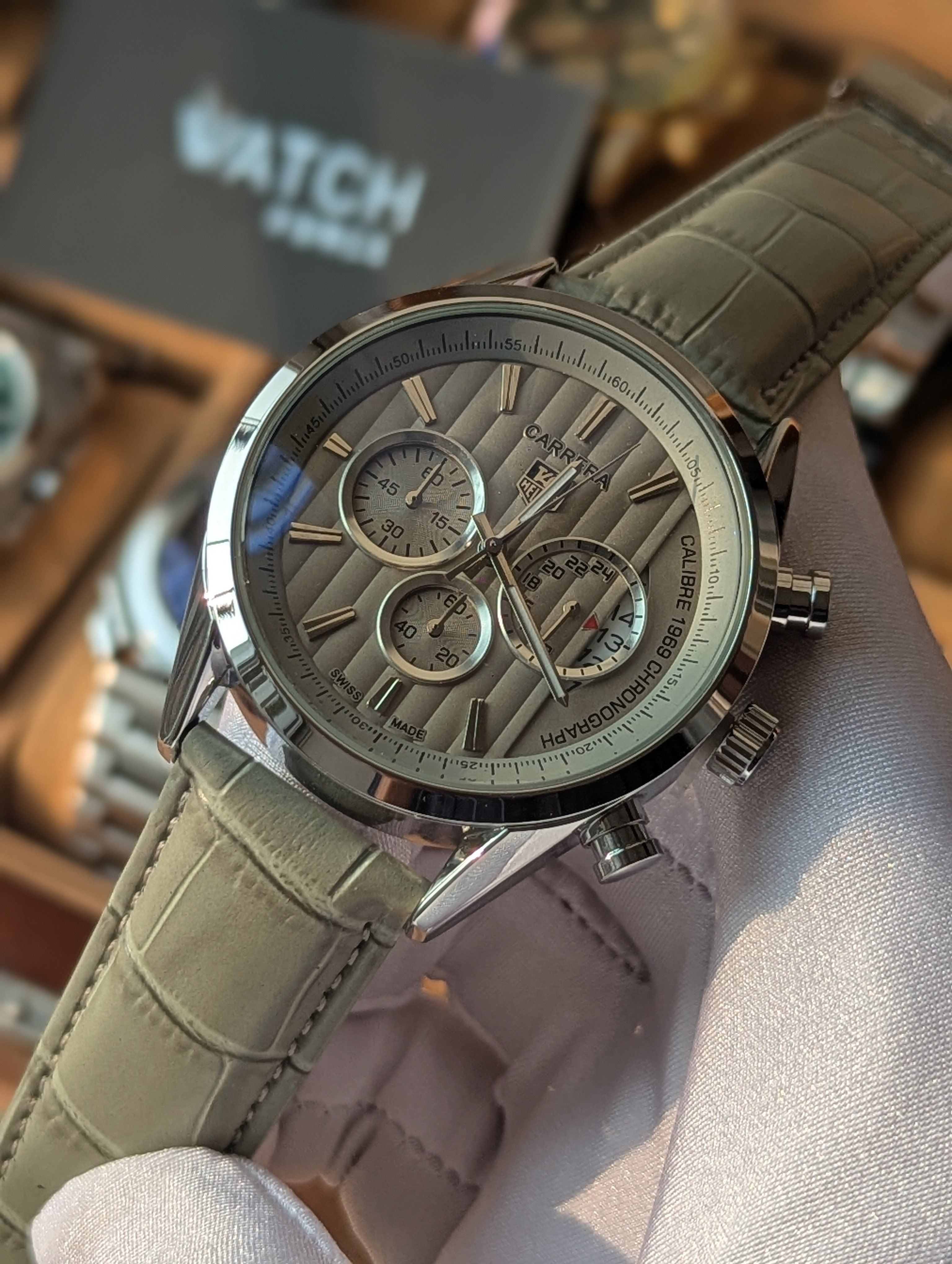 Tag Heuer Carrera Gray Belt