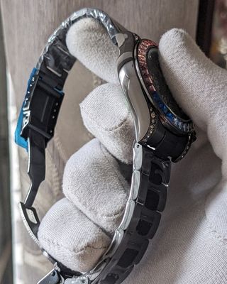 Rolex Rainbow Chain Black Quartz Watch_img_3