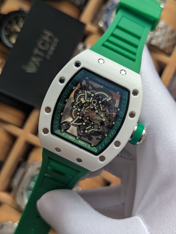 Richard Mille Green White Quartz Watch