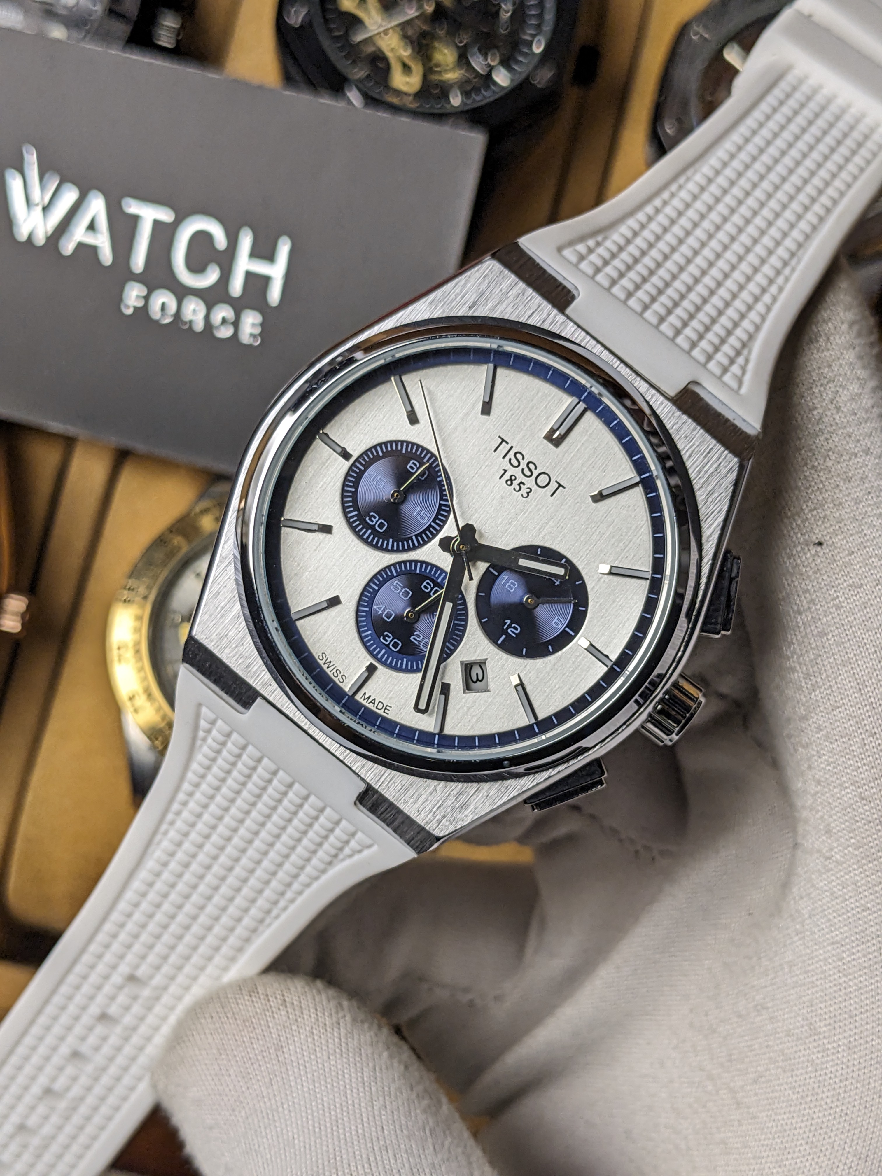 Tissot PRX White Chronograph Watch