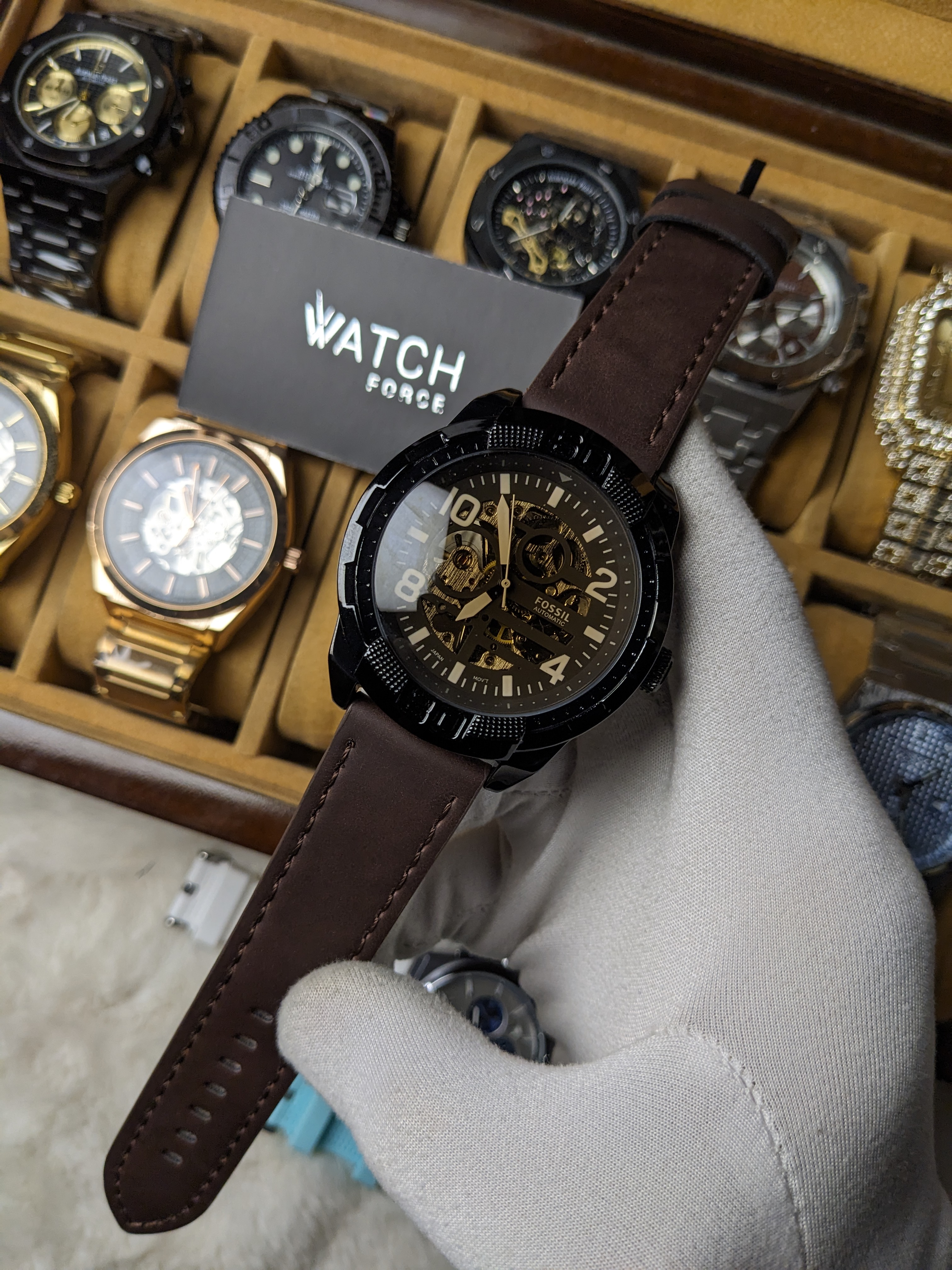 Fossil Matte Black Mechanical Watch_img_1