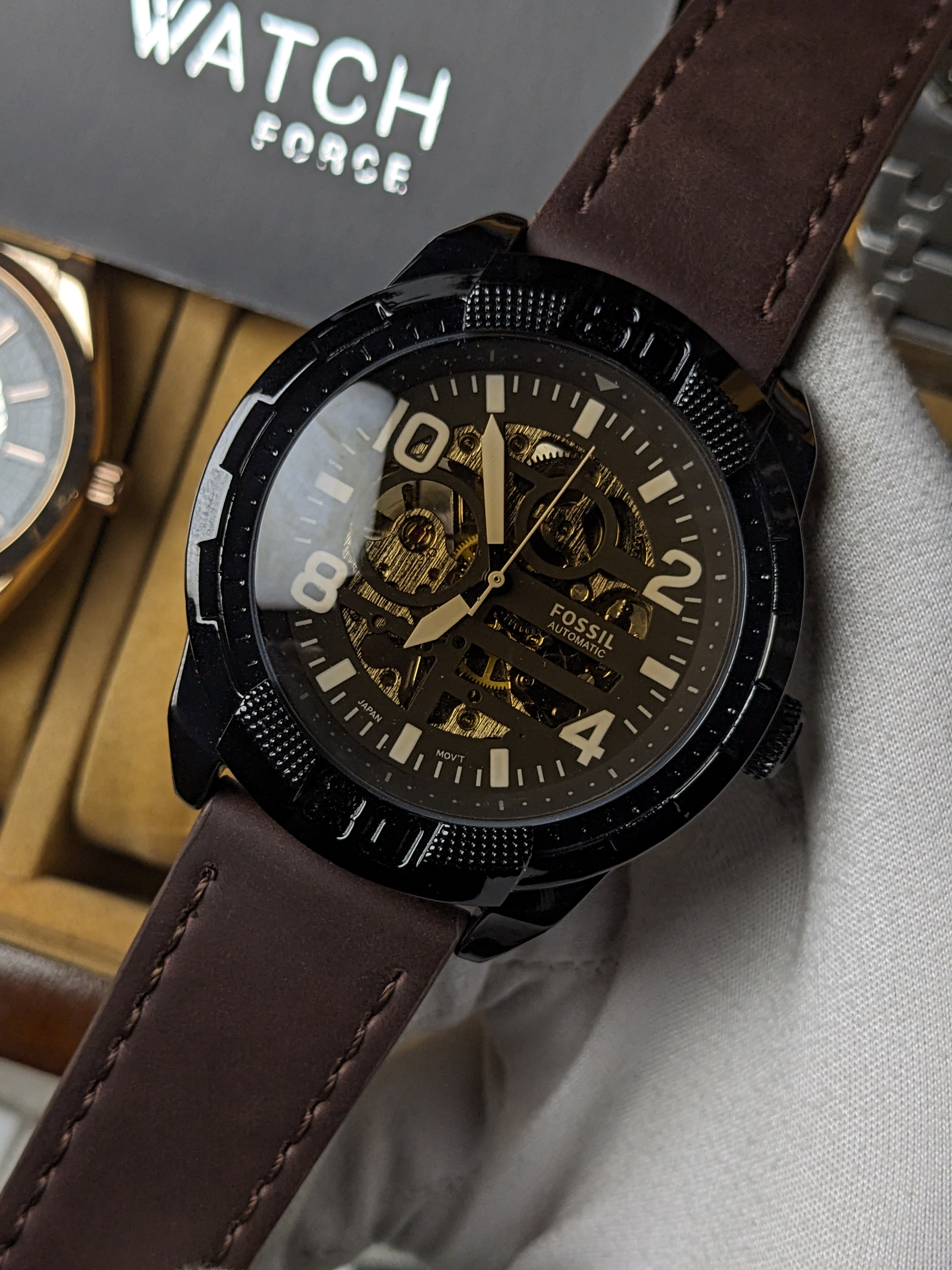 Fossil Matte Black Mechanical Watch