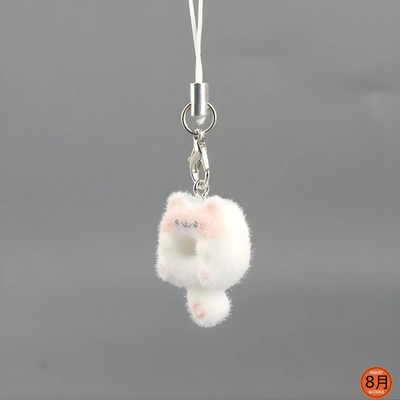 Fluffy Cat Donut Keychain_img_5