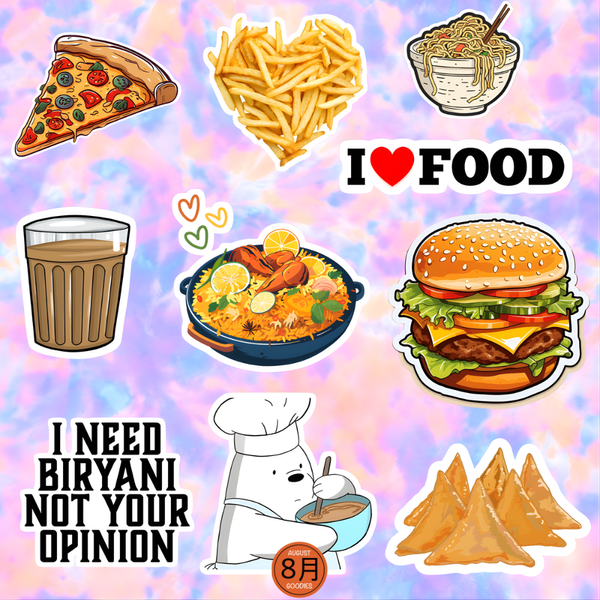 Foodie Mood Sticker Set 🍟🥤