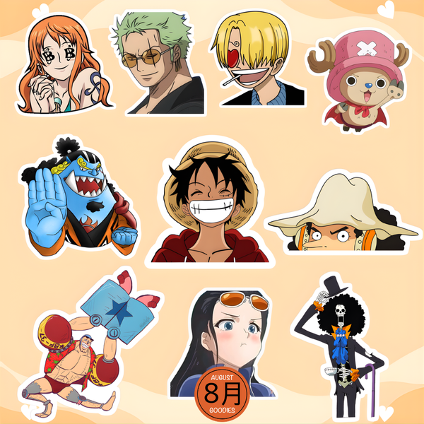 One Piece Anime Sticker Collection