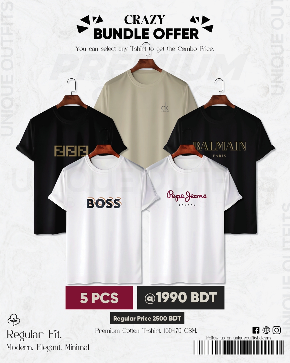BR56 Luxury Brand Combo T-shirt
