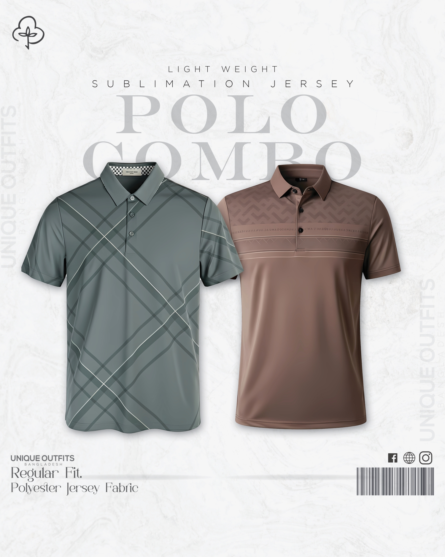 PL22 China P.P Sublimation Premium Polo T-Shirt