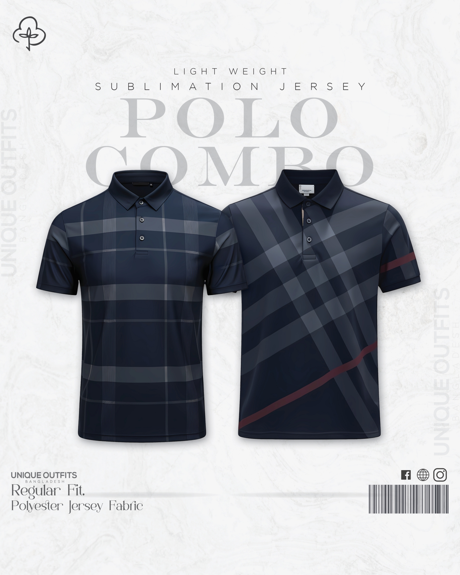 PL24 China P.P Sublimation Premium Polo T-Shirt