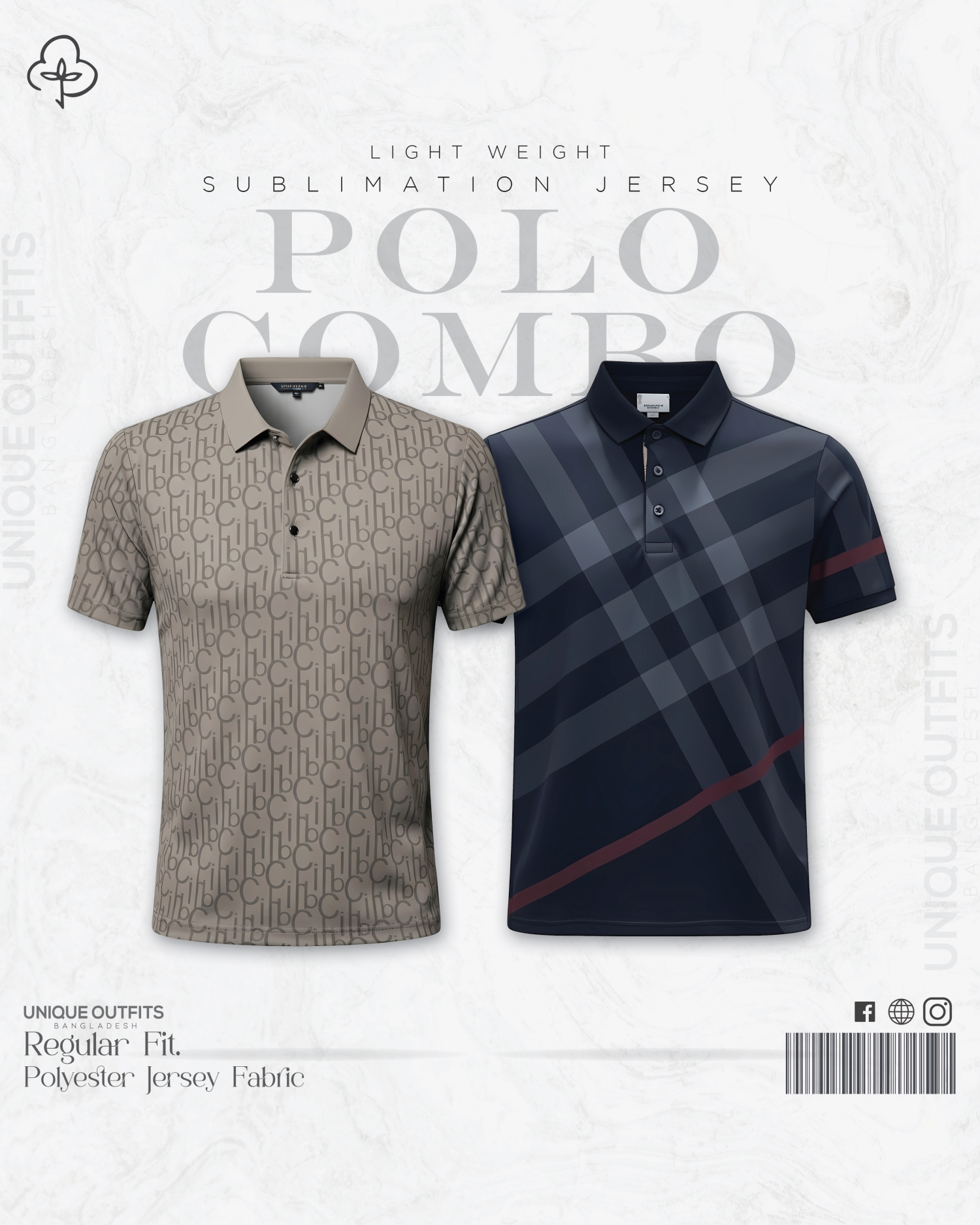 PL26 China P.P Sublimation Premium Polo T-Shirt