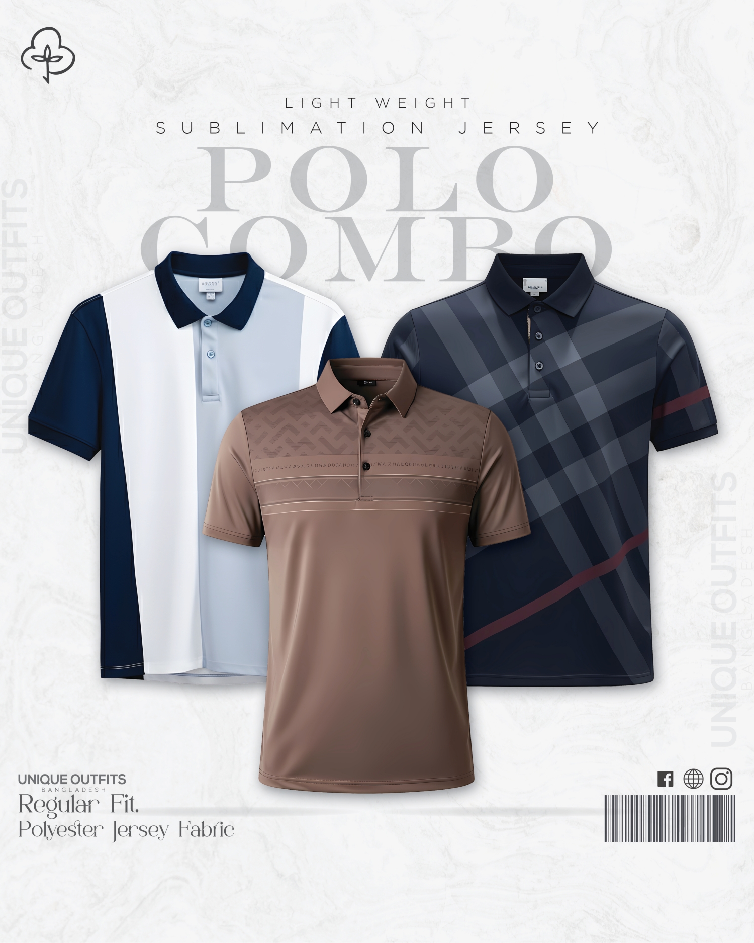 PL32 China P.P Sublimation Premium Polo T-Shirt