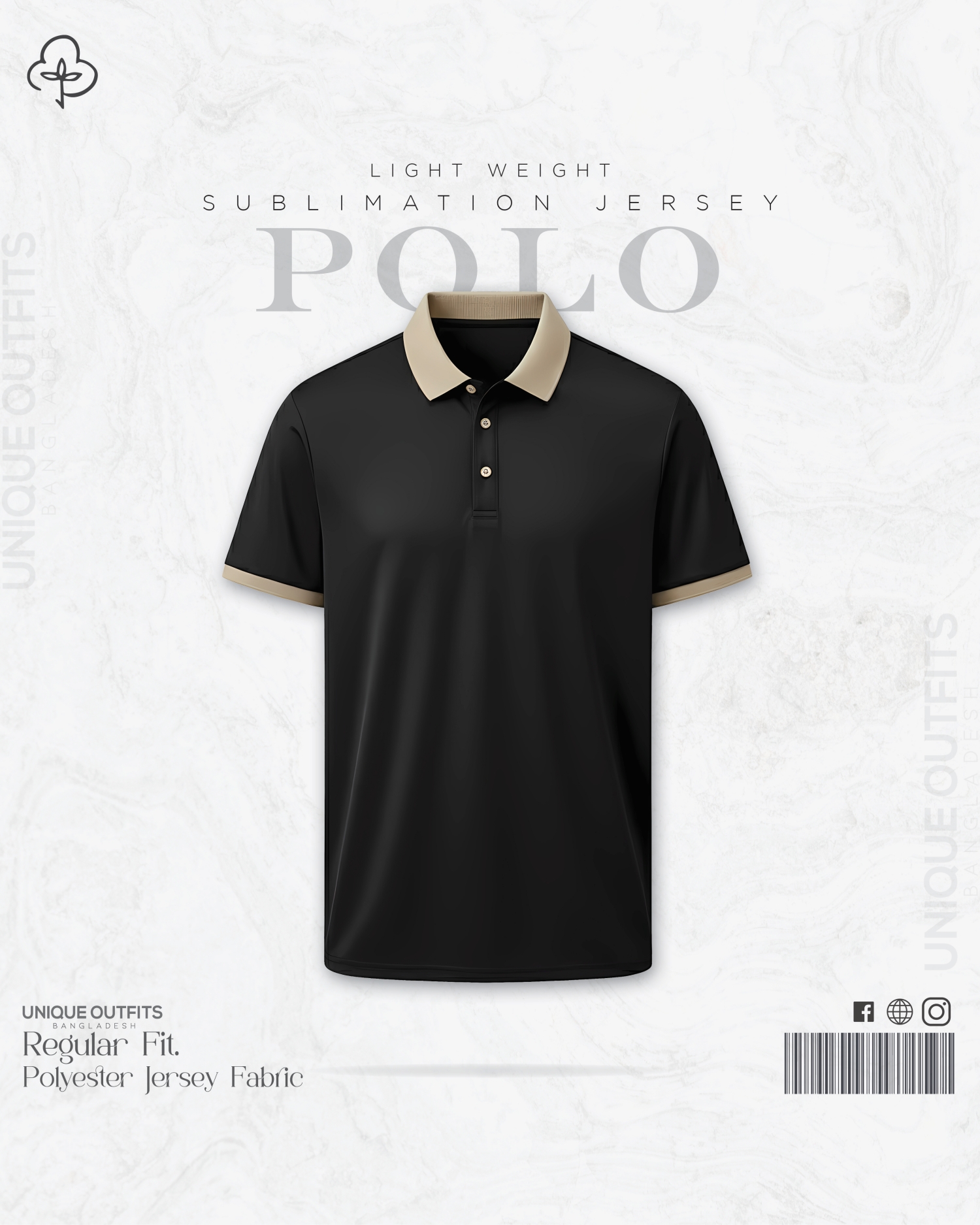 PL35 China P.P Sublimation Premium Polo T-Shirt_img_2